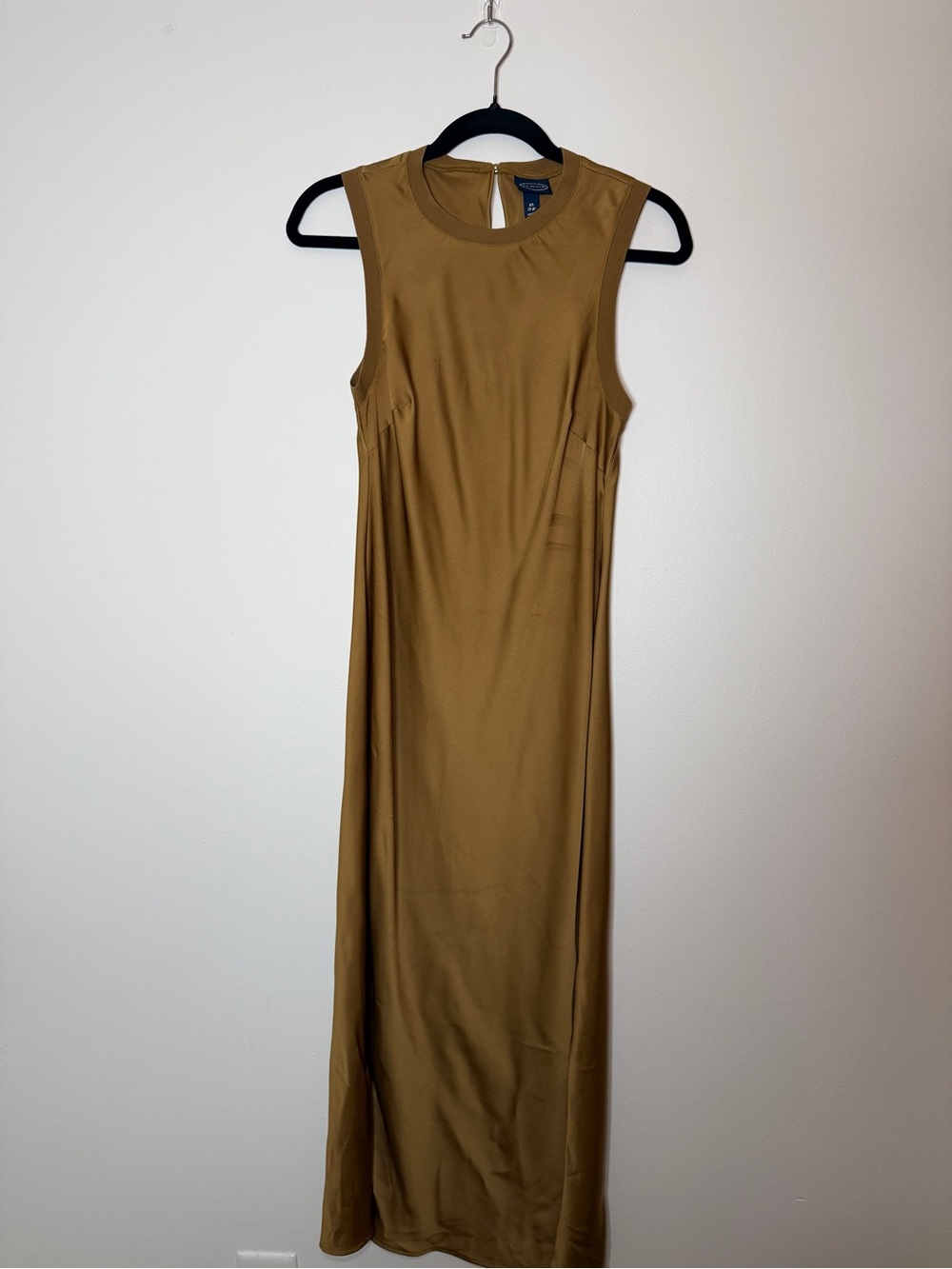 Scoop - Sleeveless Maxi Dress in gold - Size 0-2